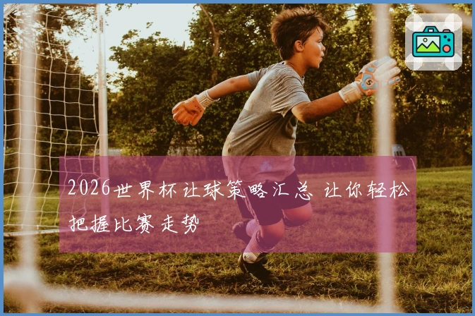 2026世界杯让球策略汇总 让你轻松把握比赛走势
